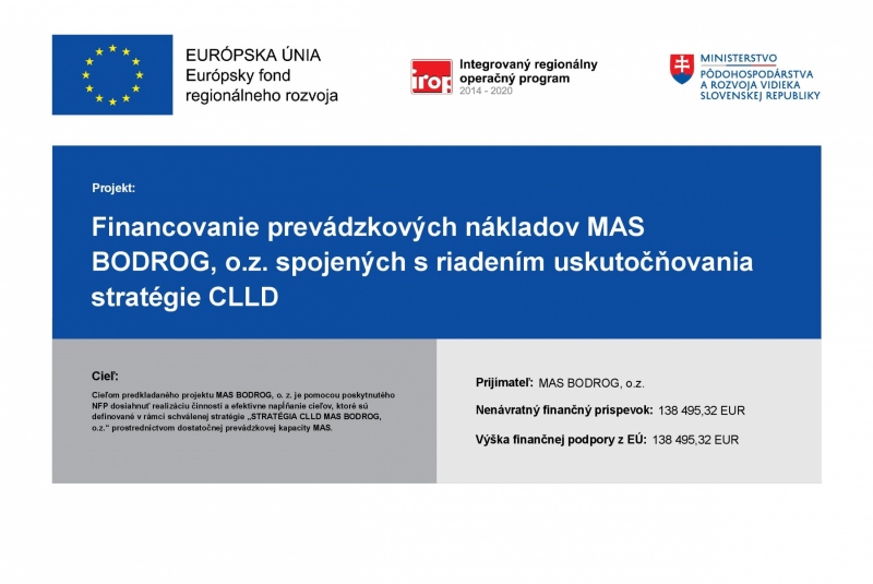 Finanancovanie prevádzkových nakladov MAS